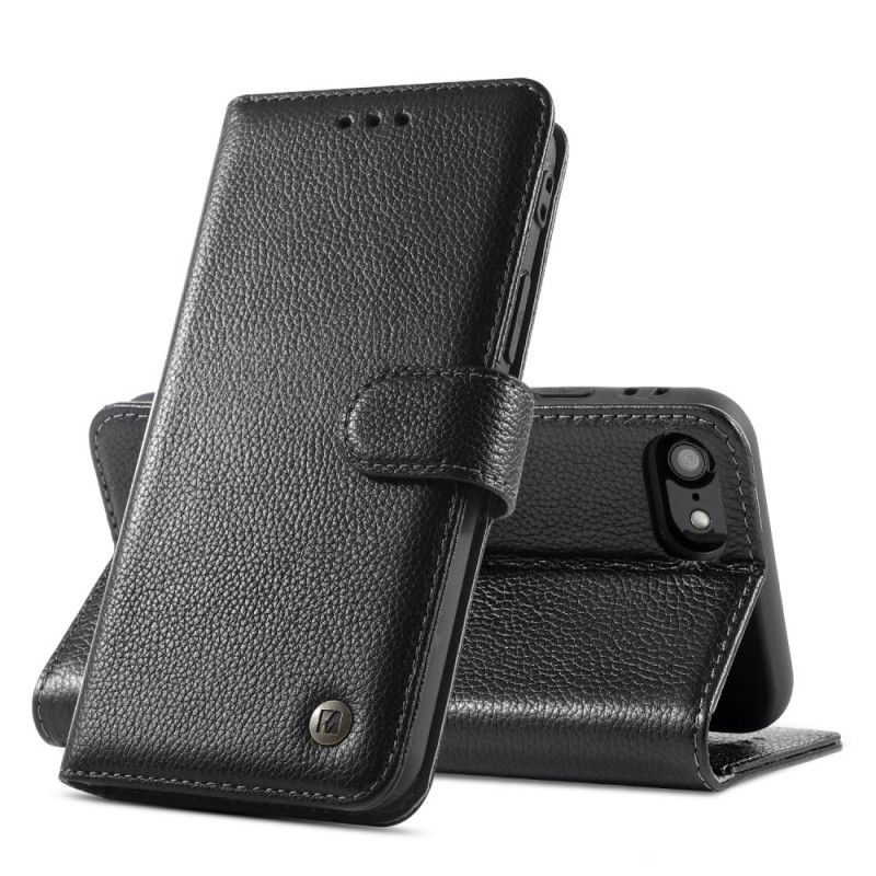 Leren Hoesje voor iPhone 7 / 8 / SE 2 Echt Lychee Leer