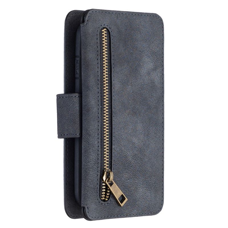 Leren Hoesje voor iPhone 7 / 8 / SE 2 Grijs Zwart Binfen Kleur Afneembare Schaal