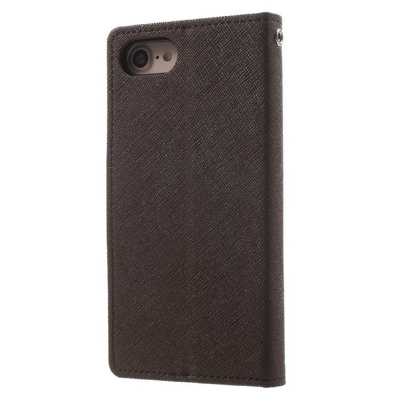 Leren Hoesje voor iPhone 7 / 8 / SE 2 Magenta Rood Tweekleurig Kwik