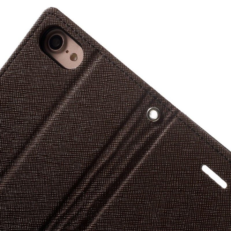 Leren Hoesje voor iPhone 7 / 8 / SE 2 Magenta Rood Tweekleurig Kwik