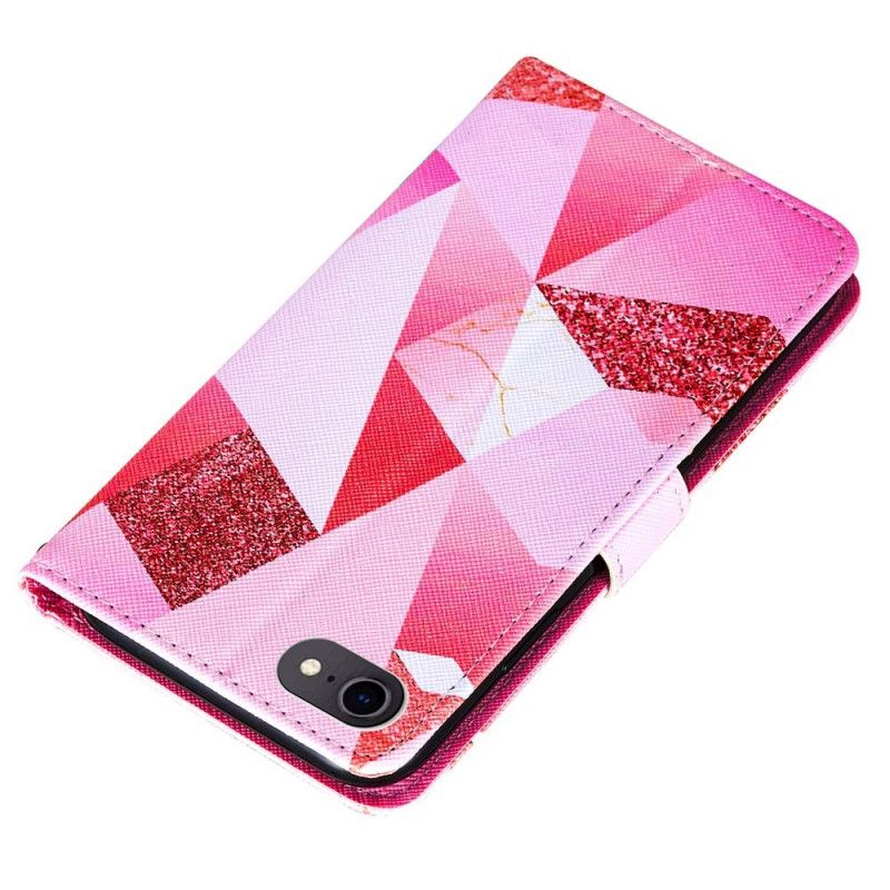 Leren Hoesje voor iPhone 7 / 8 / SE 2 Roze Afbeelding