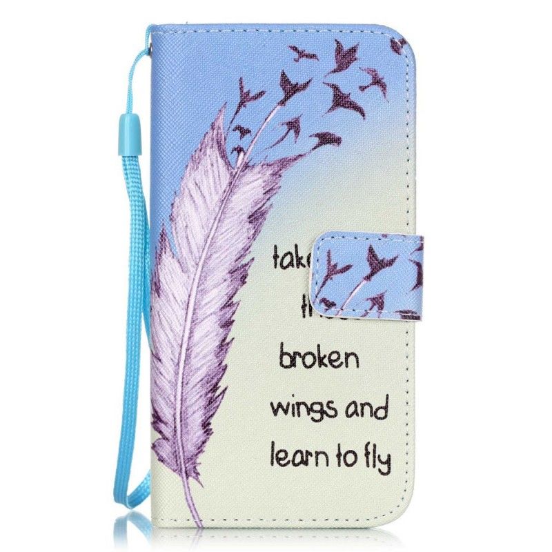 Leren Hoesje voor iPhone 7 / 8 / SE 2 Leren Vliegen