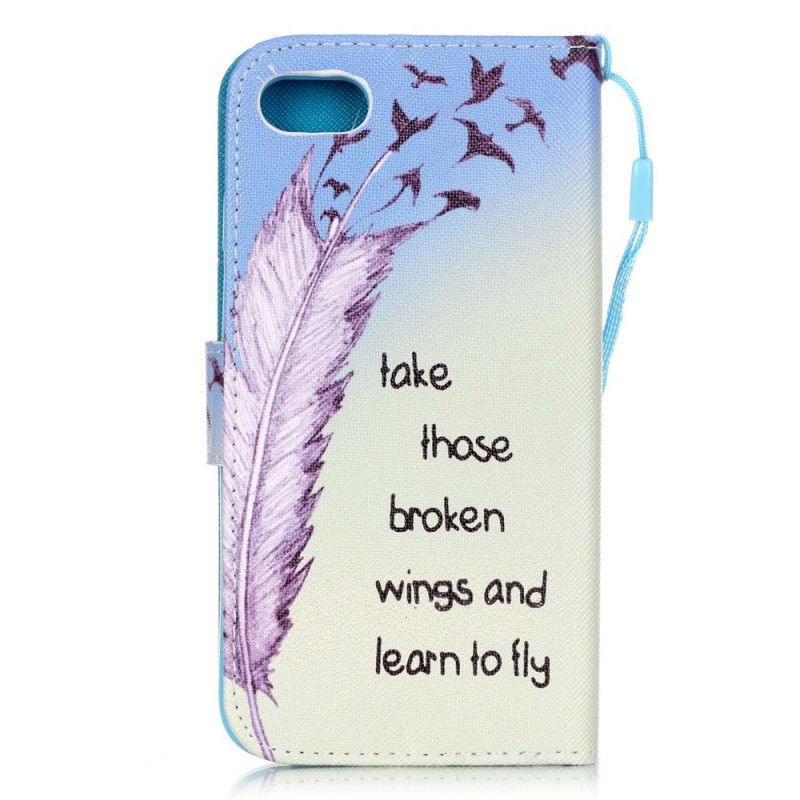 Leren Hoesje voor iPhone 7 / 8 / SE 2 Leren Vliegen