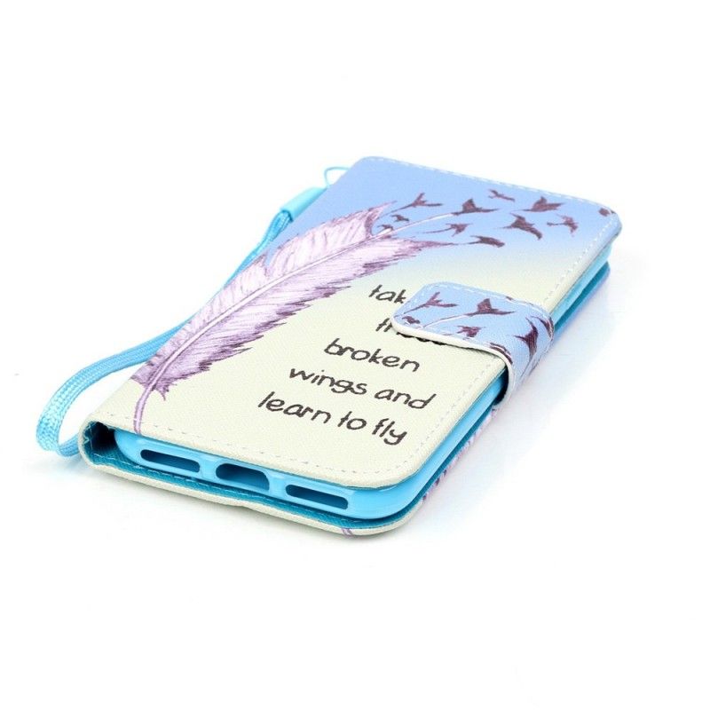 Leren Hoesje voor iPhone 7 / 8 / SE 2 Leren Vliegen