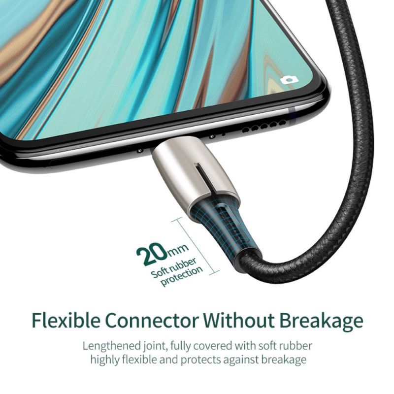 Baseus Micro Usb-Snellaadkabel 4A 0.5M