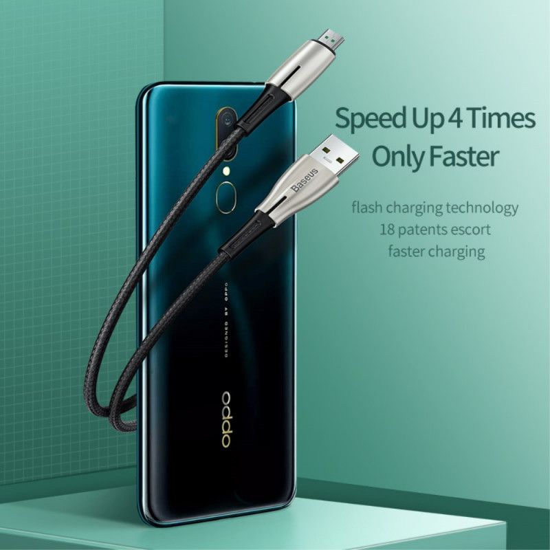 Baseus Micro Usb-Snellaadkabel 4A 0.5M