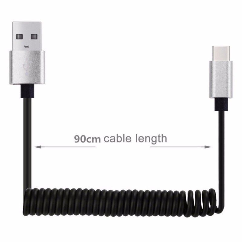 Usb-Naar-Usb C-Veerlaadkabel