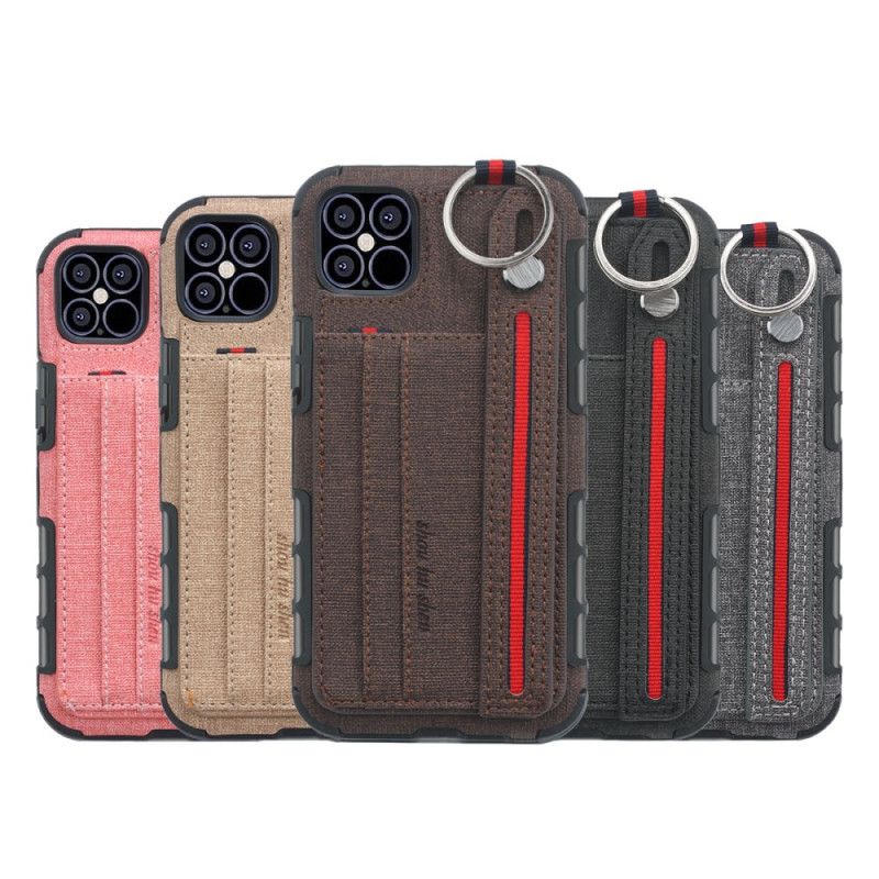 Case Hoesje iPhone 12 Mini Grijs Zwart Telefoonhoesje Shouhushen Stof