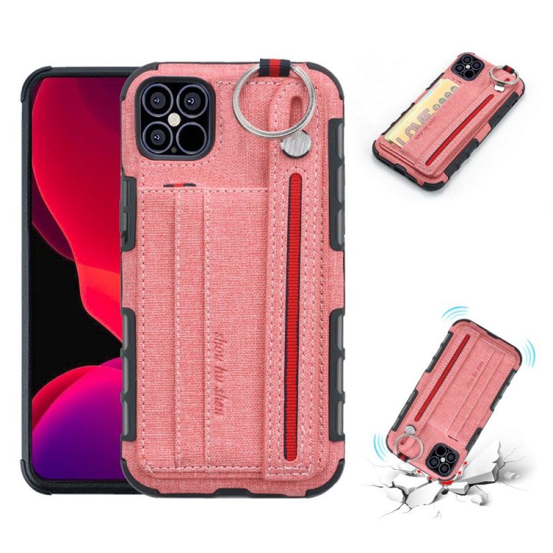 Case Hoesje iPhone 12 Mini Grijs Zwart Telefoonhoesje Shouhushen Stof