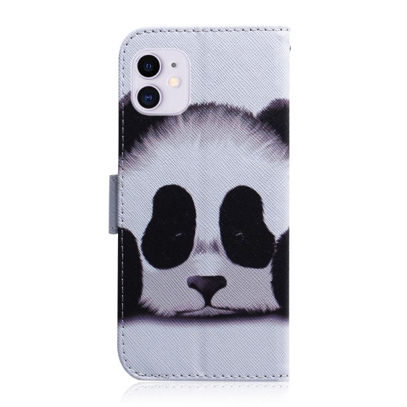 Cover Folio-hoesje iPhone 12 Mini Telefoonhoesje Pandagezicht