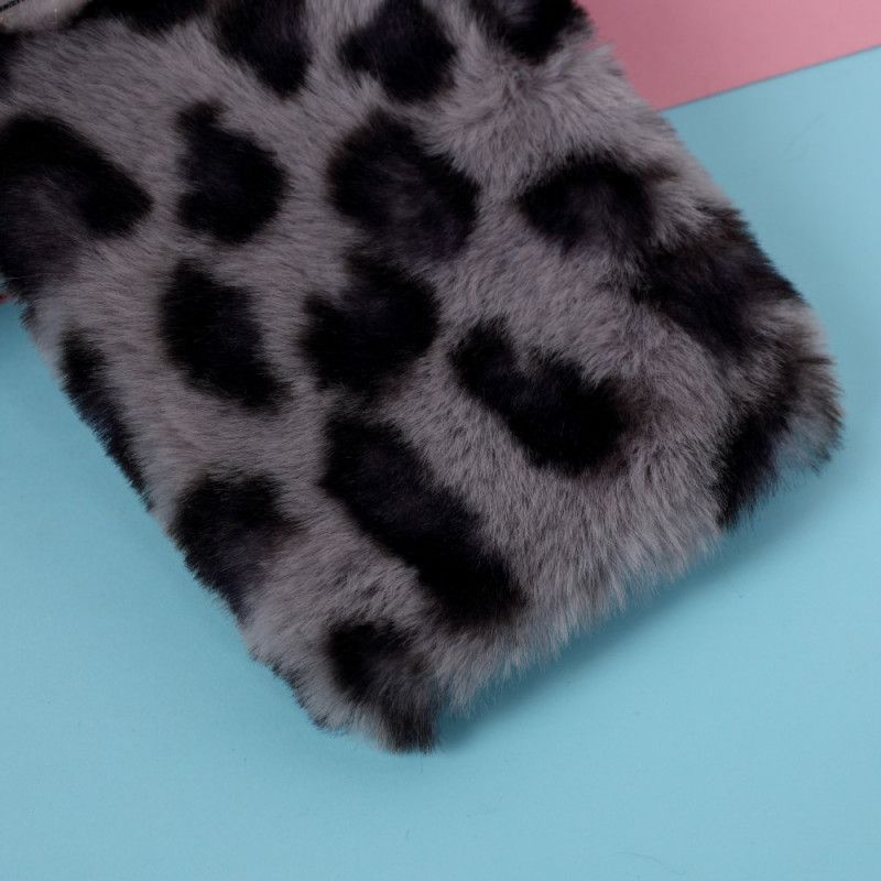 Cover Hoesje iPhone 12 Mini Rood Zwart Telefoonhoesje Luipaard