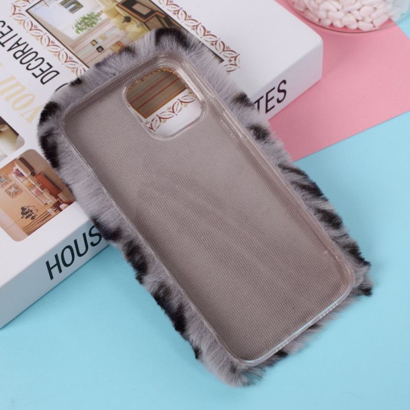 Cover Hoesje iPhone 12 Mini Rood Zwart Telefoonhoesje Luipaard