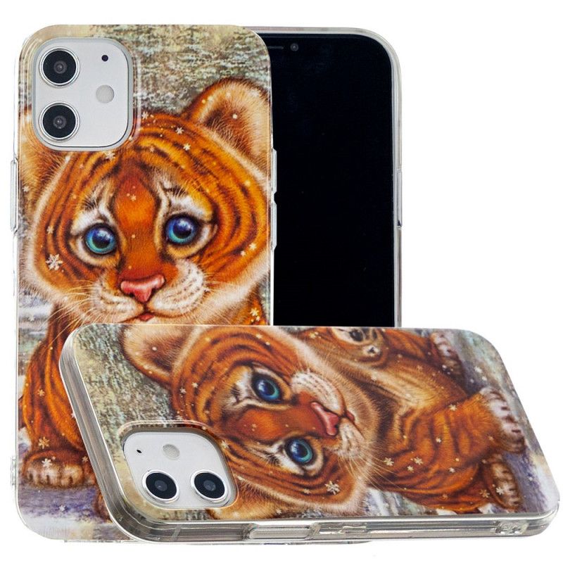 Cover Hoesje iPhone 12 Mini Telefoonhoesje Babytijger