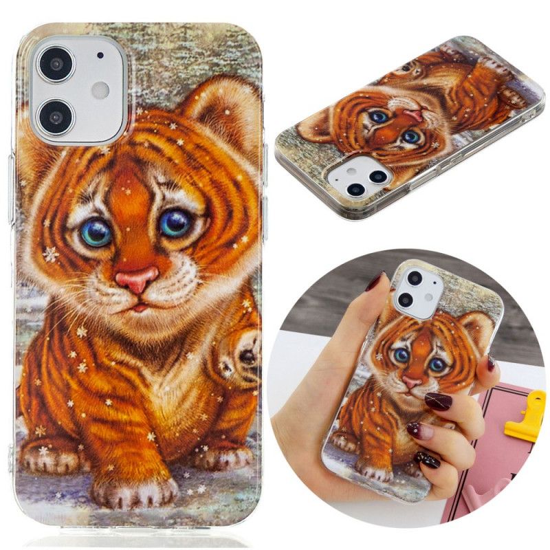 Cover Hoesje iPhone 12 Mini Telefoonhoesje Babytijger