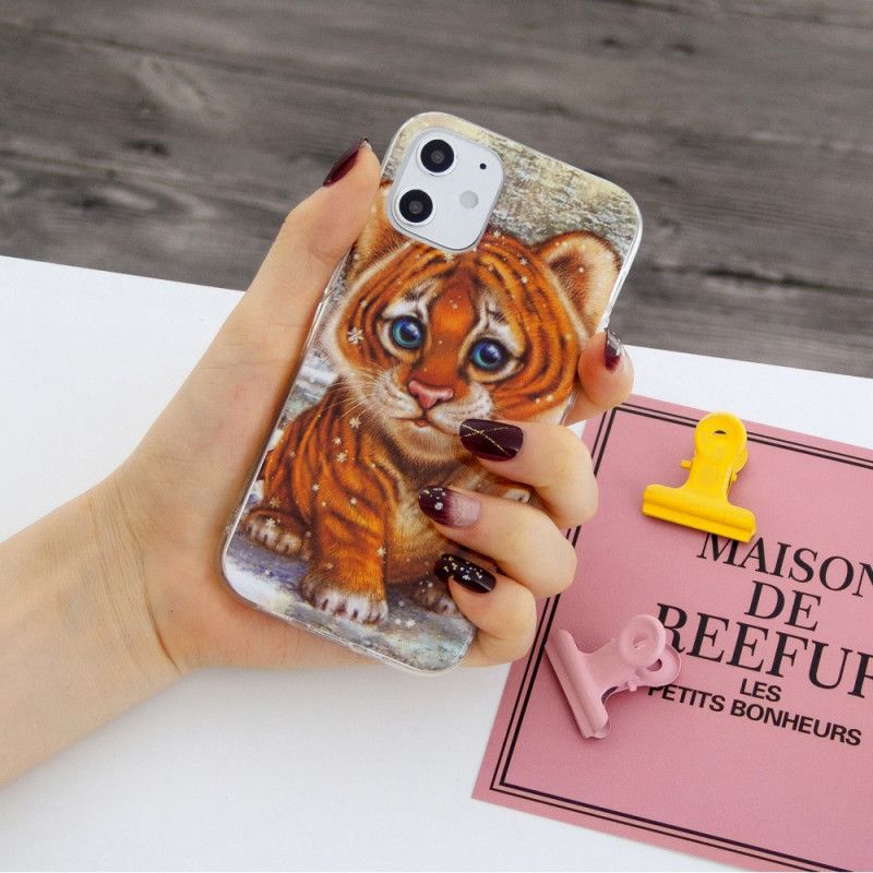 Cover Hoesje iPhone 12 Mini Telefoonhoesje Babytijger