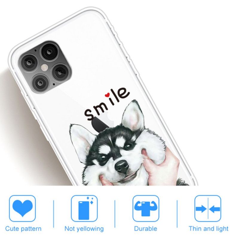 Cover Hoesje iPhone 12 Mini Telefoonhoesje Glimlach Hond