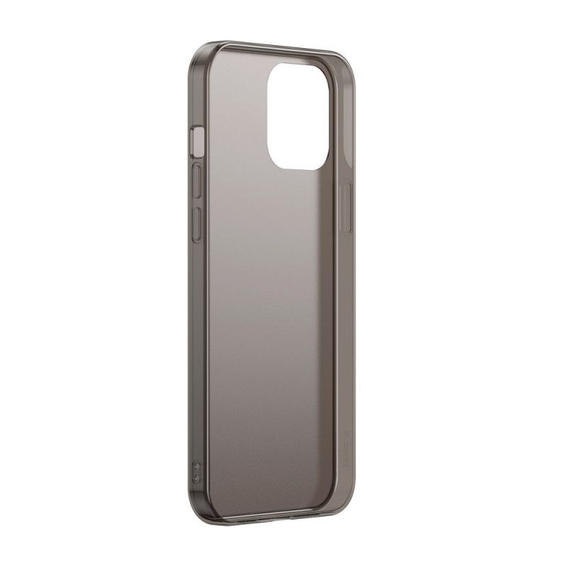 Hoesje iPhone 12 Mini Donkerblauw Groen Gehard Glas En Siliconen Baseus