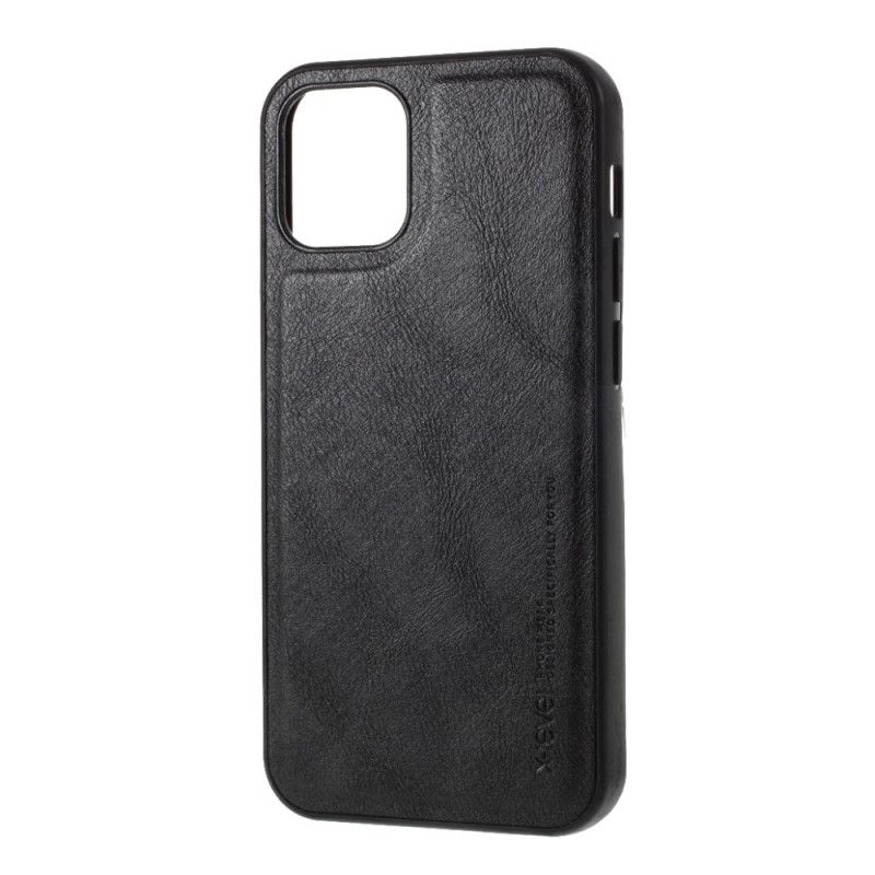 Hoesje iPhone 12 Mini Grijs Zwart Vintage Serie X-Niveau