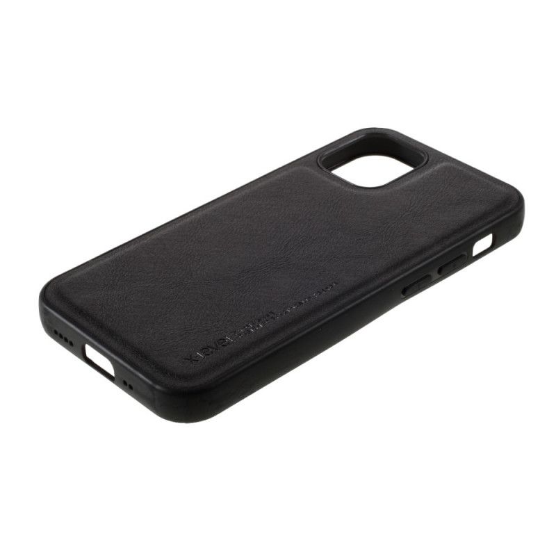 Hoesje iPhone 12 Mini Grijs Zwart Vintage Serie X-Niveau