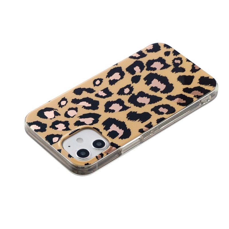 Hoesje iPhone 12 Mini Groen Zwart Marmerkleurige Geometrie 2