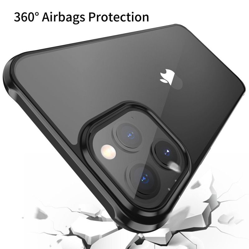 Hoesje iPhone 12 Mini Groen Zwart Transparant Leeu-Ontwerp