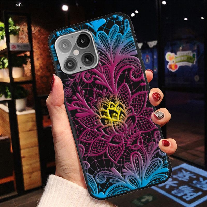 Hoesje iPhone 12 Mini Intens Gekleurde Bloemen