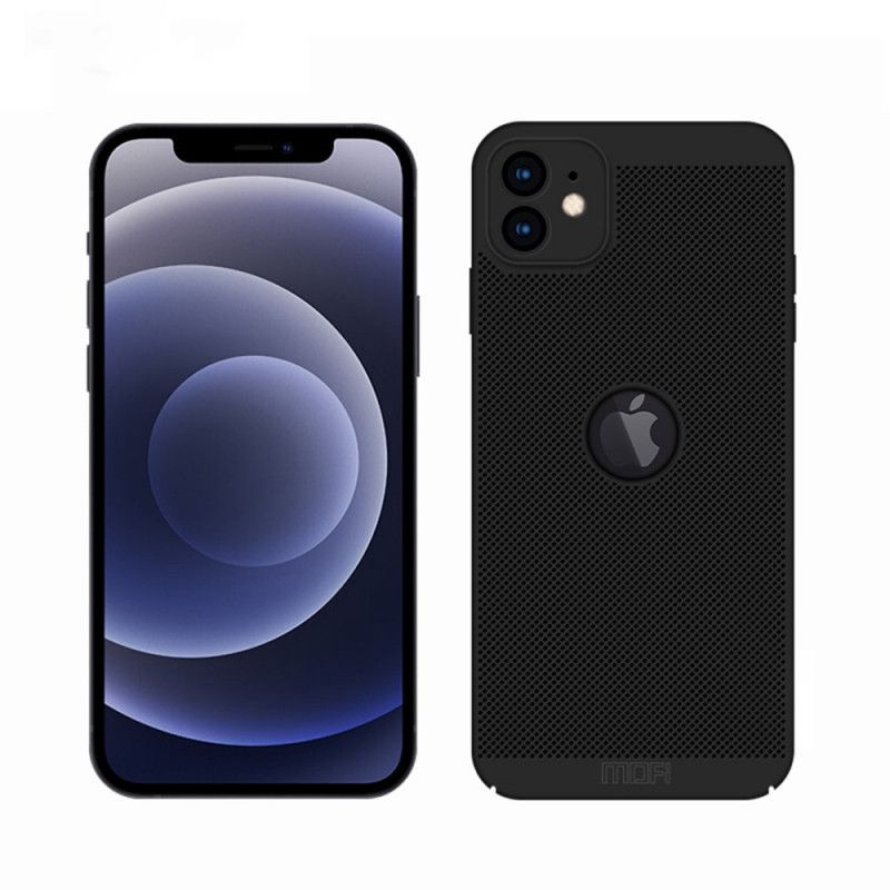 Hoesje iPhone 12 Mini Rood Zwart Mofi Honingraat