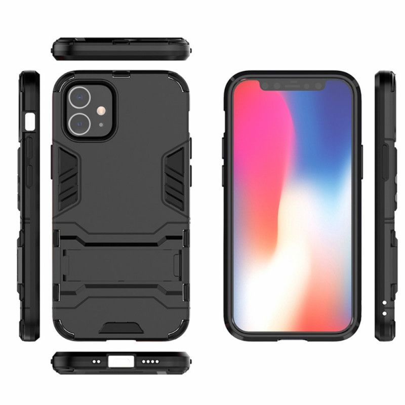 Hoesje iPhone 12 Mini Rood Zwart Ultrabestendig