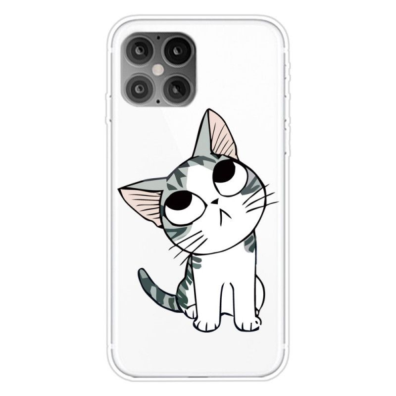 Hoesje iPhone 12 Mini Wit Zwart Let Op De Katten