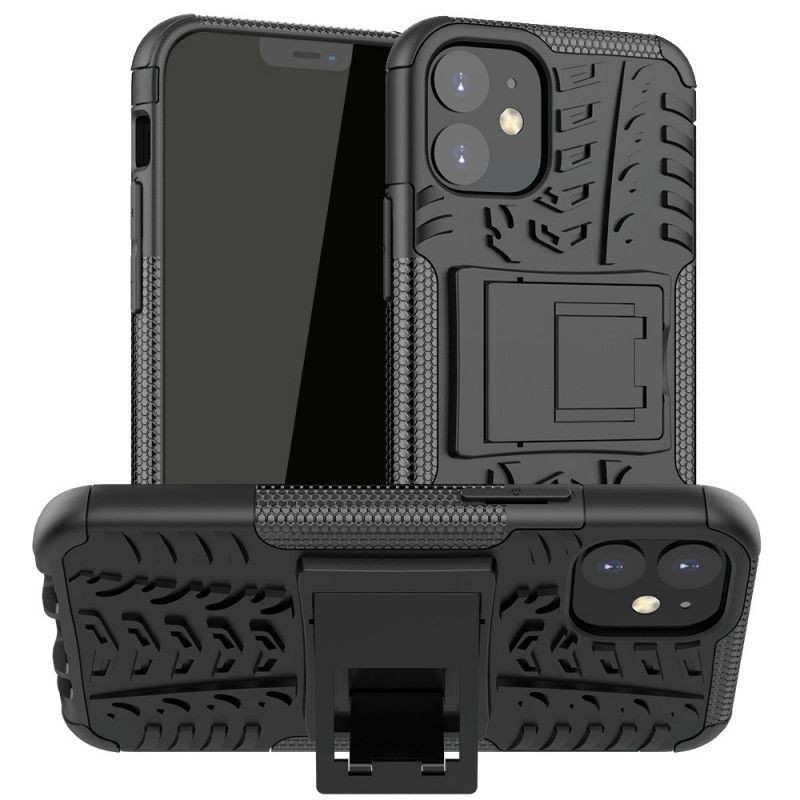 Hoesje iPhone 12 Mini Wit Zwart Ultrabestendige Premium