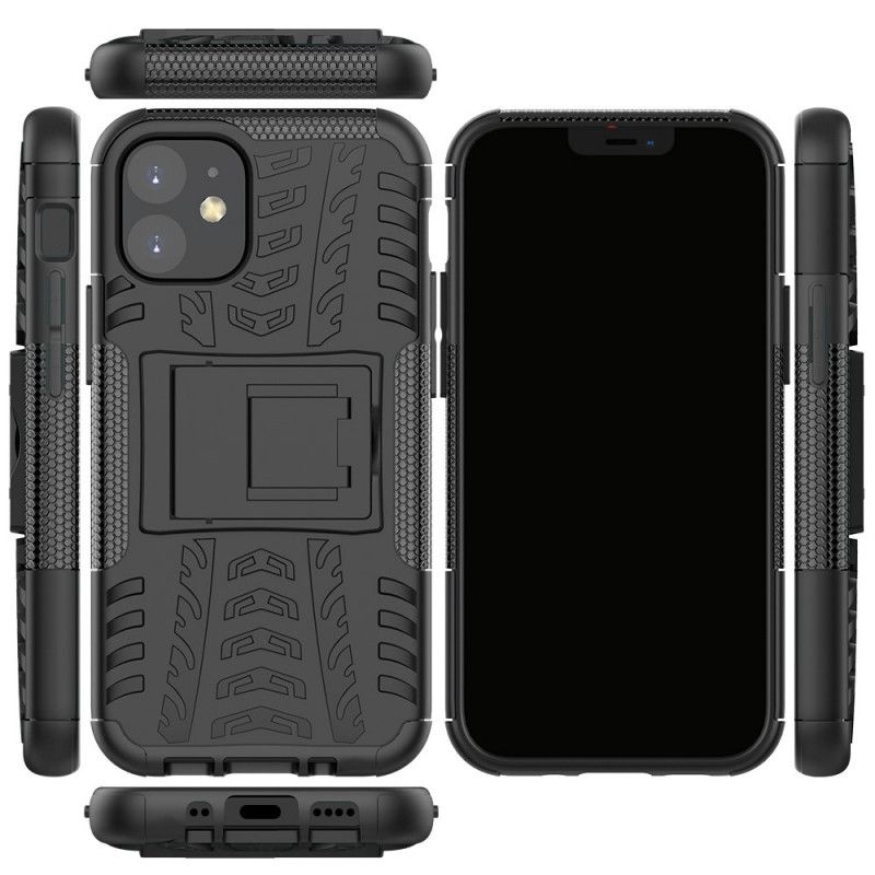 Hoesje iPhone 12 Mini Wit Zwart Ultrabestendige Premium