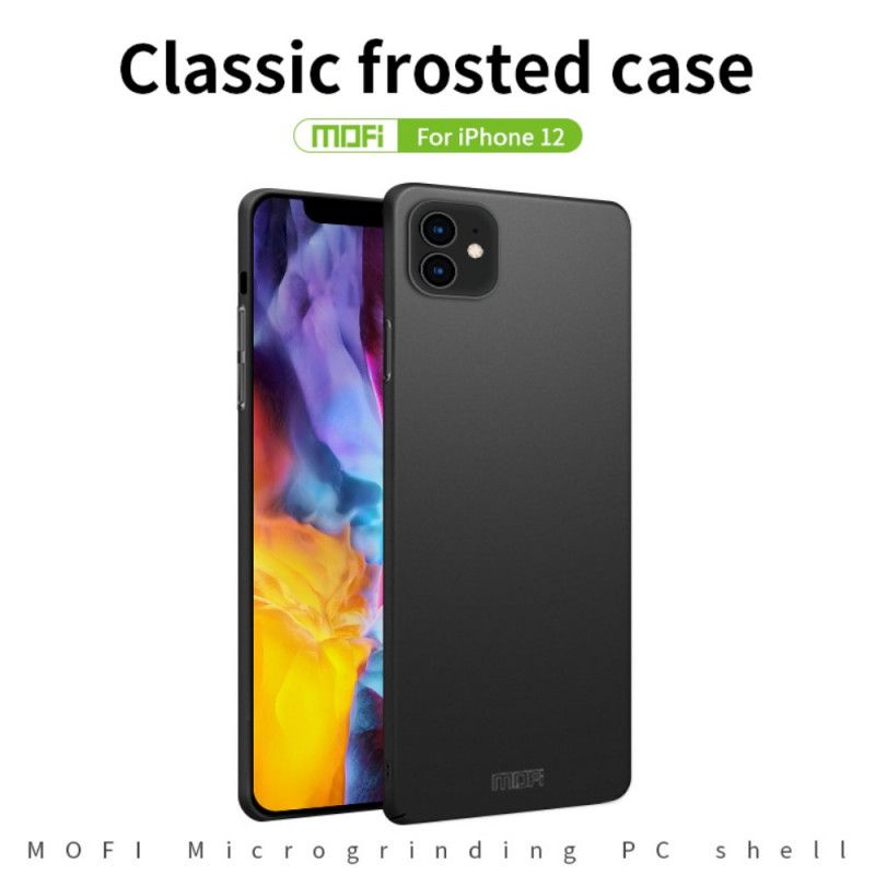Hoesje voor iPhone 12 Mini Rood Zwart Mofi