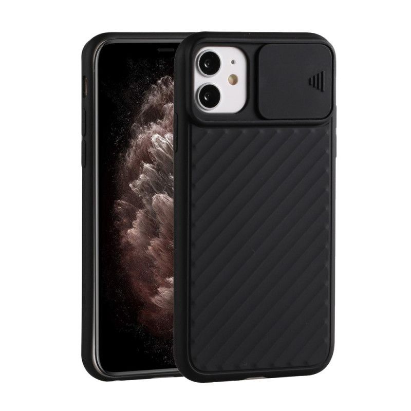 Hoesje voor iPhone 12 Mini Rood Zwart Verwijderbare Siliconen Lensbeschermer