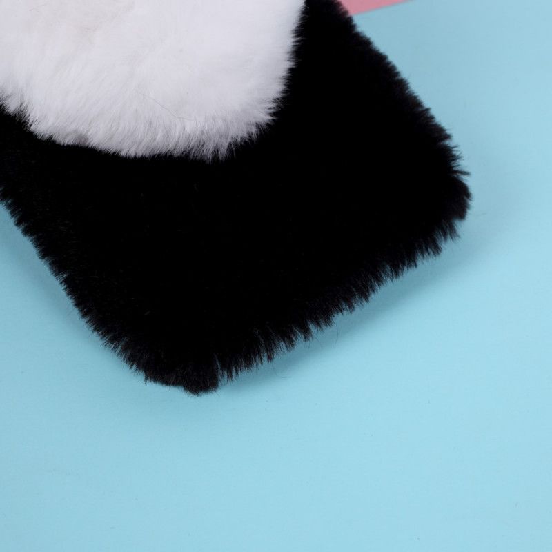 Hoesje voor iPhone 12 Mini Wit Zwart Hartbont