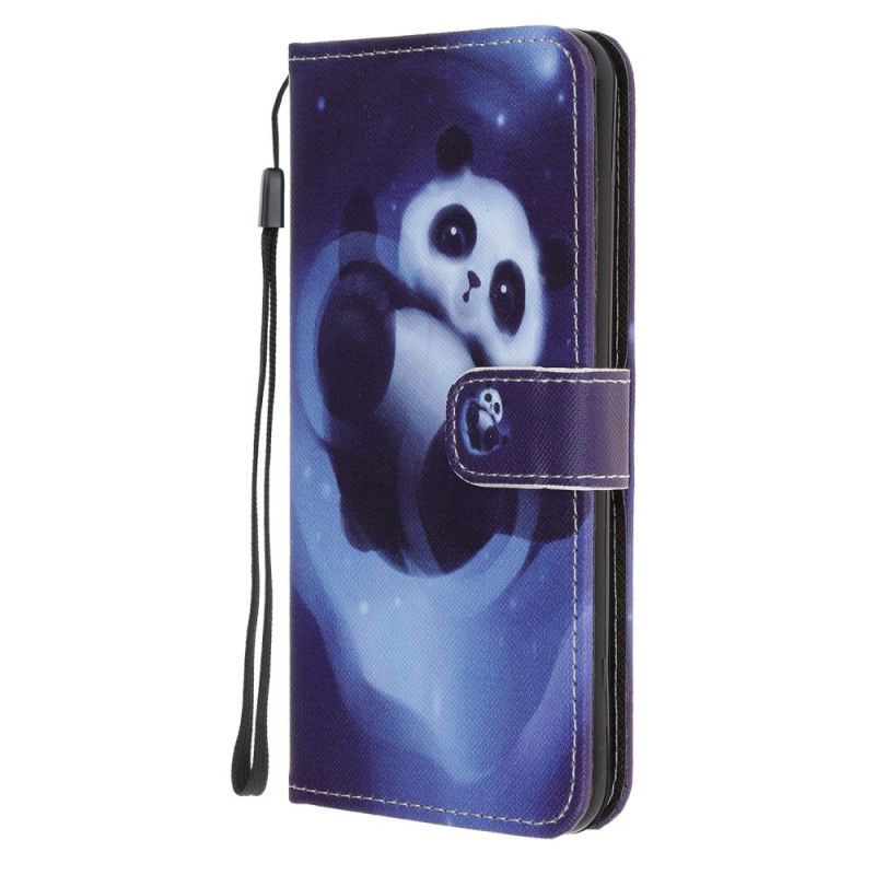 Leren Hoesje iPhone 12 Mini Telefoonhoesje Pandaruimte Met String