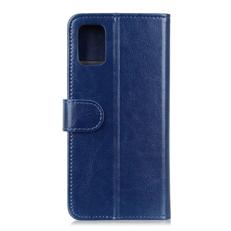 Leren Hoesje iPhone 12 Mini Wit Zwart Telefoonhoesje Finesse Kunstleer