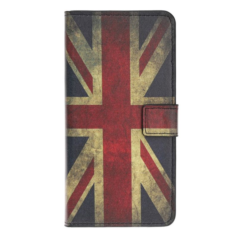 Leren Hoesje voor iPhone 12 Mini Engelse Vlag