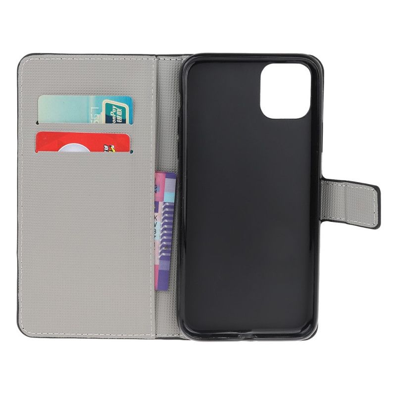 Leren Hoesje voor iPhone 12 Mini Engelse Vlag