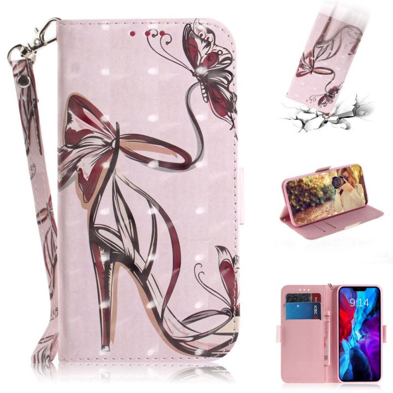 Leren Hoesje voor iPhone 12 Mini Pumps Met Riempjes