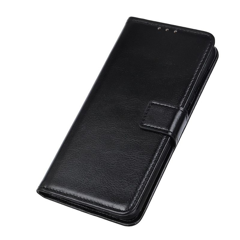 Leren Hoesje voor iPhone 12 Mini Rood Zwart Klassiek