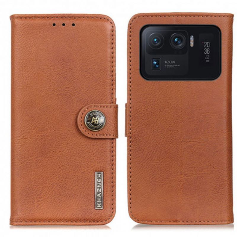 Bescherming Hoesje Xiaomi Mi 11 Ultra Kunstleer Khazneh