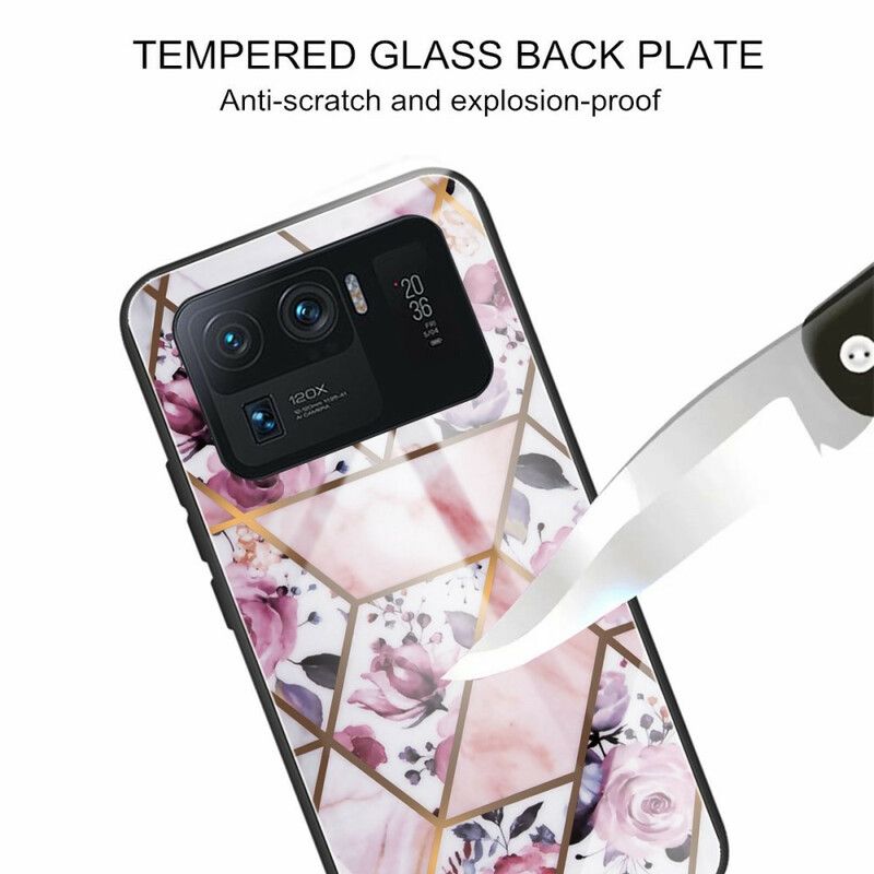 Cover Hoesje Xiaomi Mi 11 Ultra Telefoonhoesje Marmer Gehard Glas