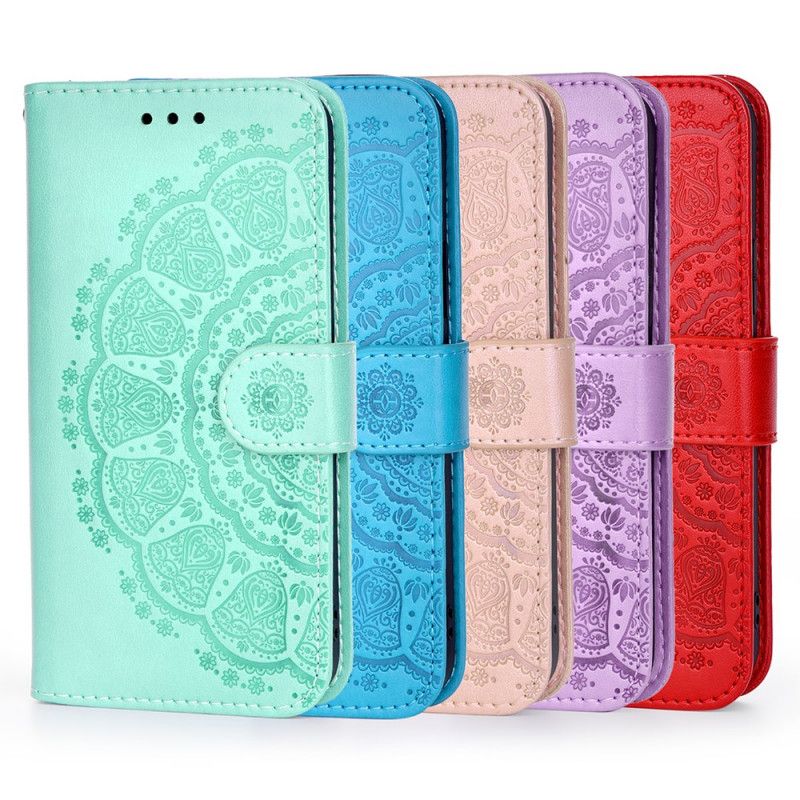 Flip Case Leren Xiaomi Mi 11 Ultra Mandala Koraal