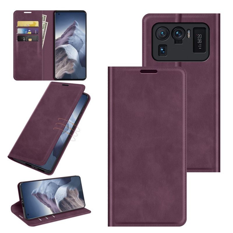 Folio-hoesje Xiaomi Mi 11 Ultra Skin-touch Nieuwe Kleuren