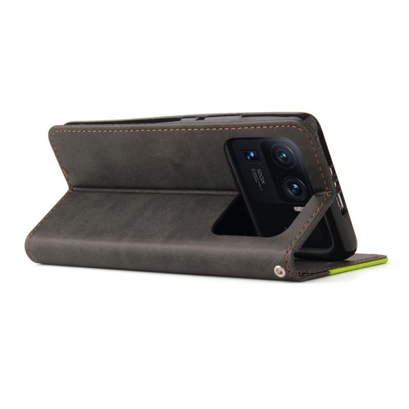 Folio-hoesje Xiaomi Mi 11 Ultra Telefoonhoesje Tweekleurig