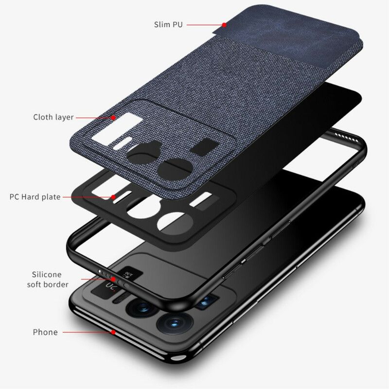 Hoesje Voor Xiaomi Mi 11 Ultra Bi-textuur Kunstleer