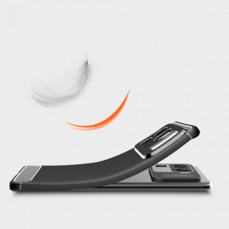 Hoesje Voor Xiaomi Mi 11 Ultra Geborstelde Koolstofvezel