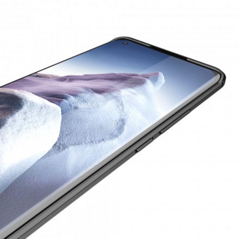 Hoesje Xiaomi Mi 11 Ultra Dubbellijnig Litchi-leereffect