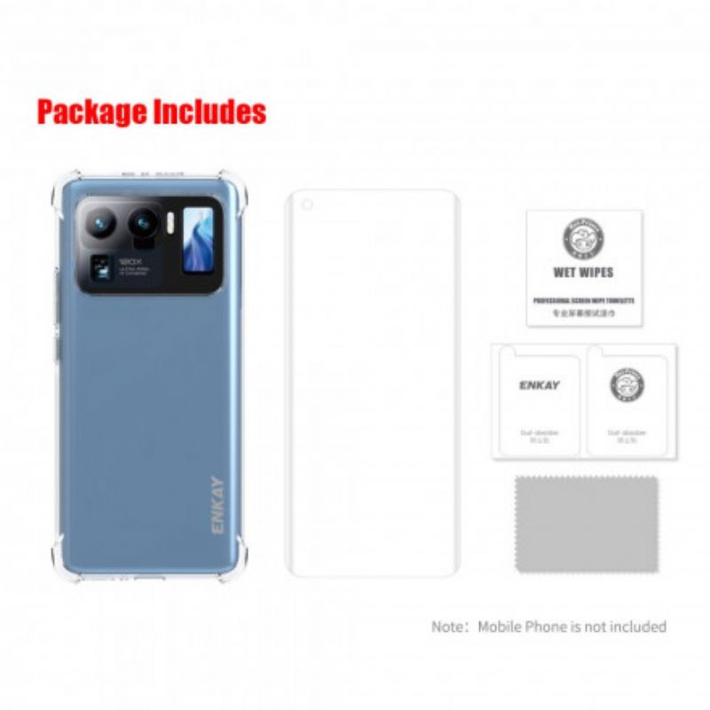 Hoesje Xiaomi Mi 11 Ultra Koffer En Gehard Glas Combo Enkay