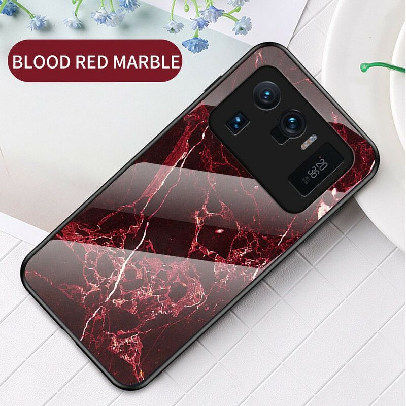 Hoesje Xiaomi Mi 11 Ultra Marmerkleuren Gehard Glas
